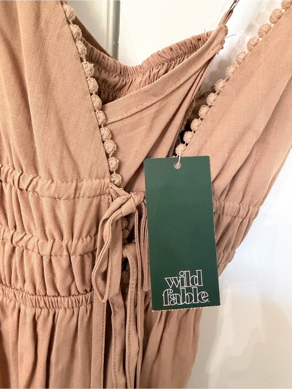 wild fable Tan V-Neck Spaghetti Strap Dress - Picture 11 of 11